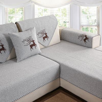 高档沙发垫四季通用防滑垫子布艺坐垫简约现代客厅沙发套巾罩全盖