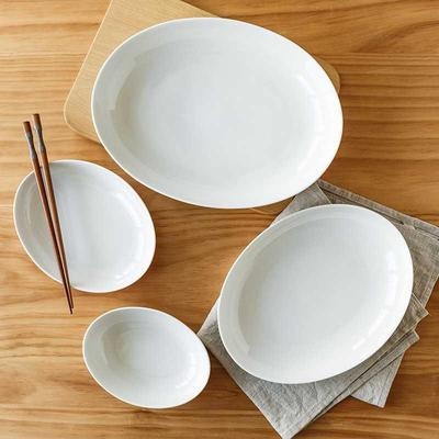 大圆碟子菜盘白色图片