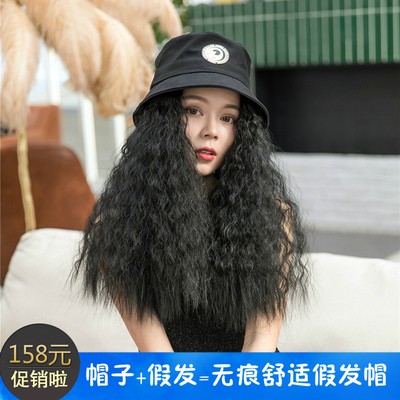 正品时尚假发帽子 欧美大妞嘻哈范玉米须爆炸头小卷假发女 假发套