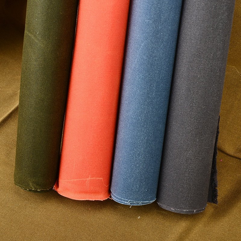 全棉16安帆布油蜡帆布过湿蜡防水帆布外套背包面料双面蜂蜡