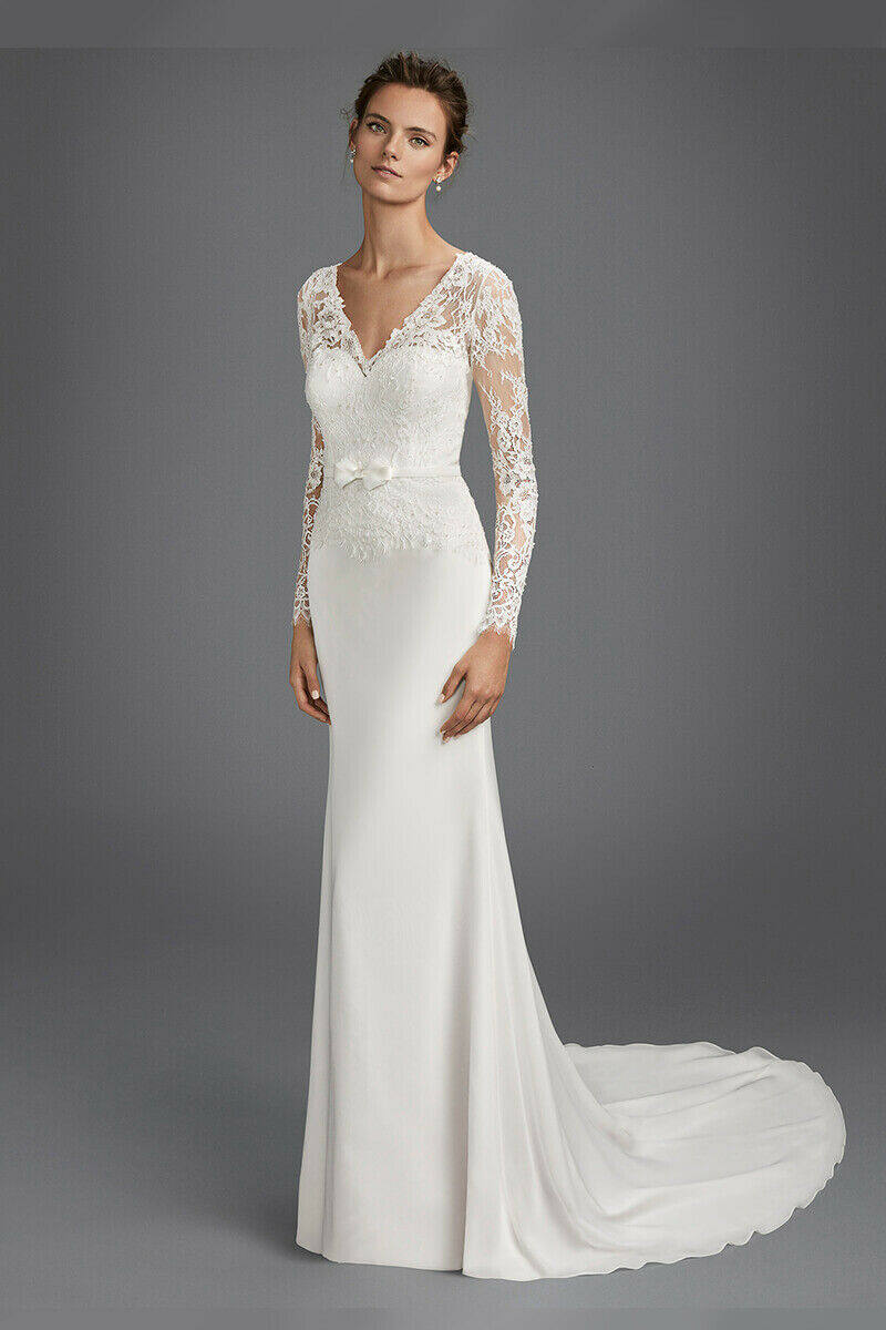 婚纱礼服收腰鱼尾