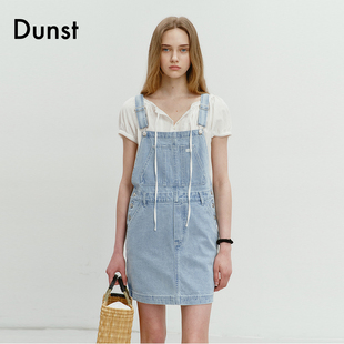 Dunst2024夏季新品牛仔背带裙女学院风连衣裙百搭小清新UDDR4B224