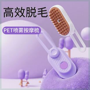 宠物喷雾按摩梳猫咪狗狗家用注水清洁用品蒸汽梳毛器排梳去浮毛刷