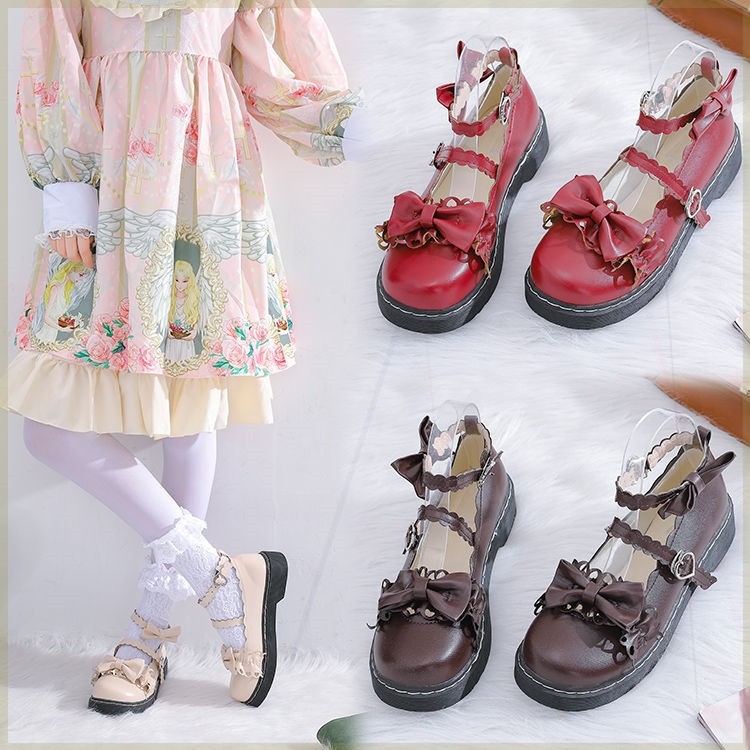 森女日系小皮鞋女韩版百搭洛丽塔软妹可爱学生复古单鞋2020春夏