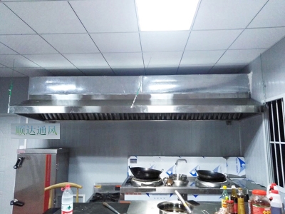 商用排烟机不锈钢排烟罩酒店食堂饭店厨房油烟罩白铁大功率排风罩