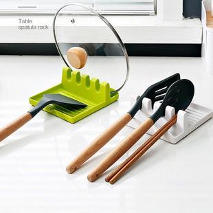 创意锅铲架托家用汤勺垫筷子锅盖收纳厨房置物架台面放东西的架子