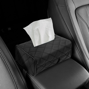 汽车座椅靠背纸巾盒扶手箱绑带固定车内装饰挂式车载遮阳板抽纸盒