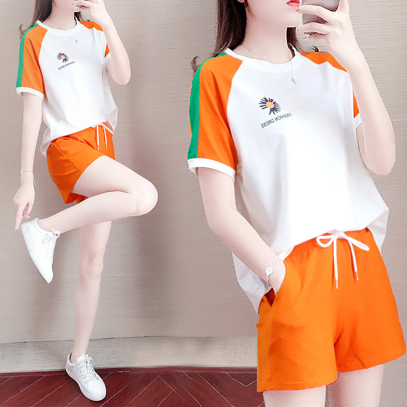 运动短裤套装女 宽松