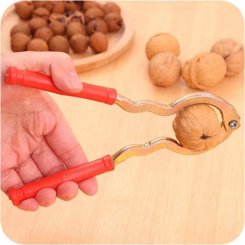 夹核桃的铁夹子_国内代购夹核桃家用多功能核桃夹耐用加厚核桃器懒人