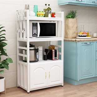 铁艺厨房多层柜橱置物架收纳微波炉架烤箱储物调味料落地式柜家用