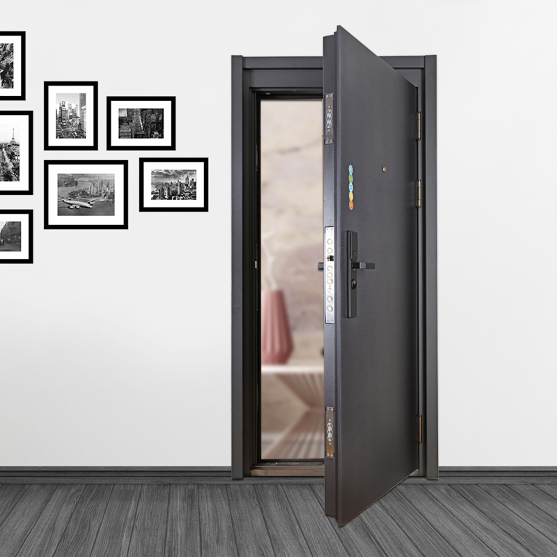 甲级防盗门家用进户门定制双色门智能指纹锁入户门电子防盗门定制