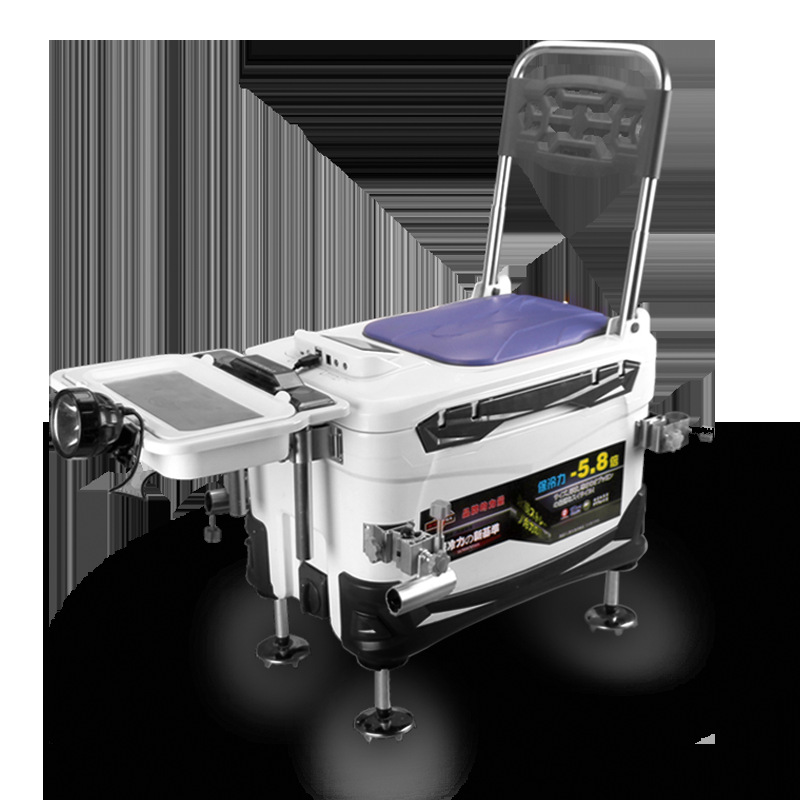 26升带灯全磁饵盘台钓鱼箱渔具箱装鱼箱升级款哇嘎钓箱