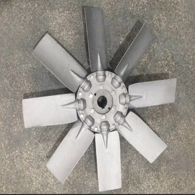 雾炮轴流风机铝合金风叶扇叶耐高温防爆风叶单面8叶铸铝工艺