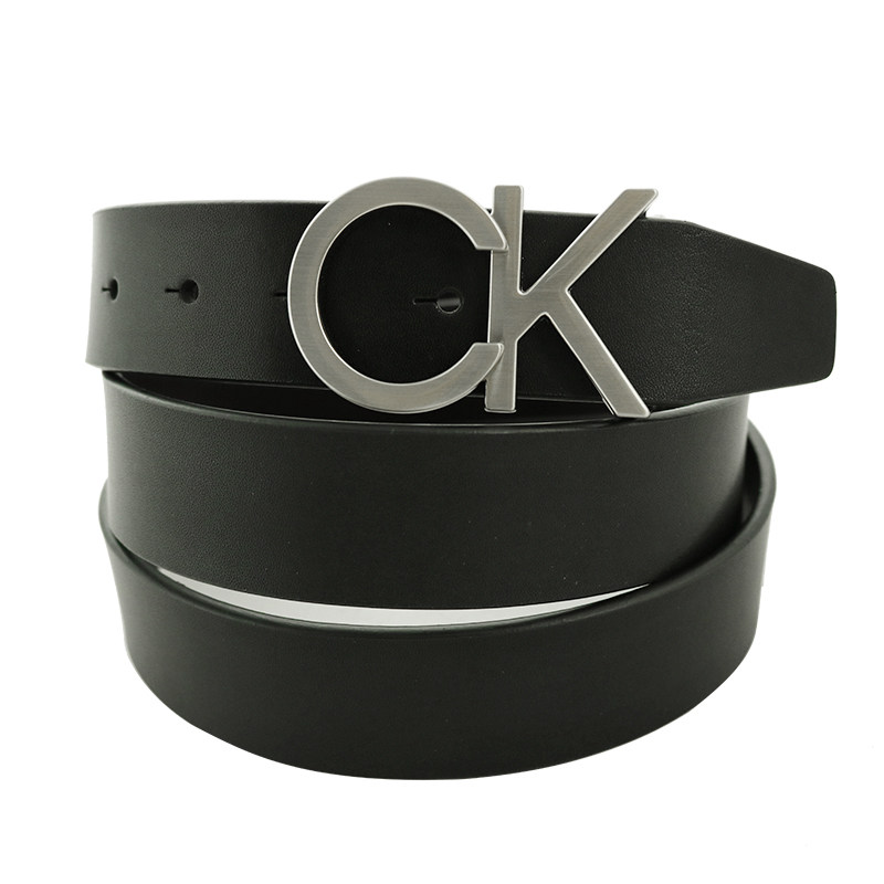 calvinkleinck男士礼盒装双扣皮带两面可调尺寸针扣腰带直邮