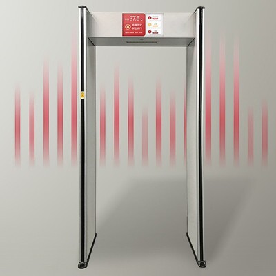 测温小区学校医院过道红外线金属门人人体安检门安检门