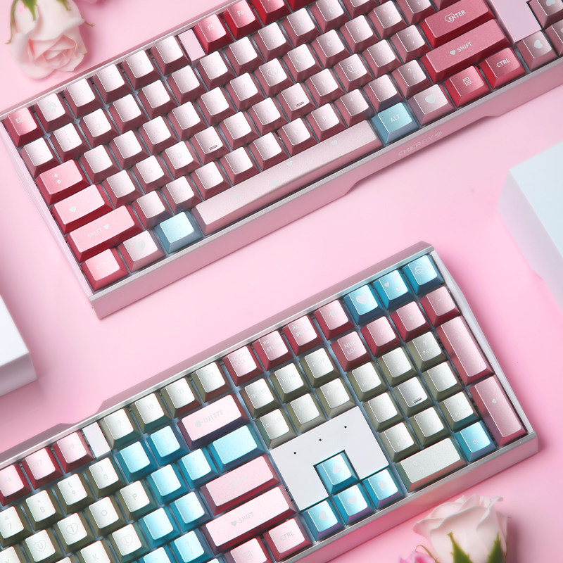 樱桃cherry80爱心键帽适配机械键盘小红书同款r1r2r3r4原厂oem