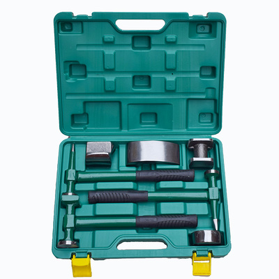 汽车钣金工具锤子套装砂钣锤凹面修复工具多功能钣金锤垫铁衬铁