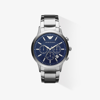 阿玛尼armani手表三眼多功能经典石英男士ar2448欧美腕表