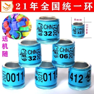 2021信鸽正规足环统一鸽子足环21年鸽子环21足环赛鸽足环鸟脚环扣