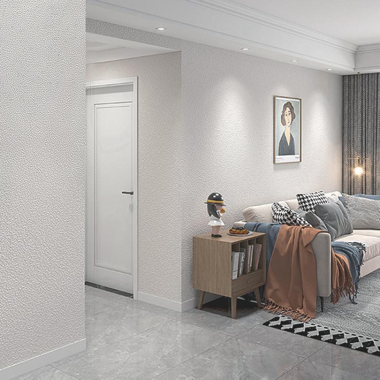 加厚无缝墙布灰蓝色客厅卧室电视沙发背景墙简约现代轻奢素色壁布