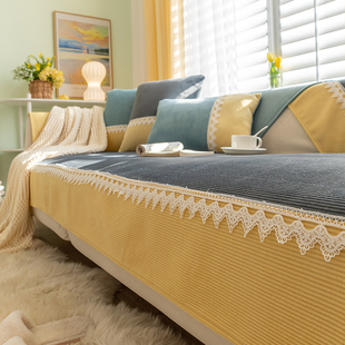 沙发垫四季通用轻奢风坐垫子客厅简约现代套罩全包冬款盖布巾客厅