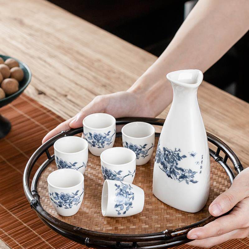 古典杯子中国国风桃花酿小酒酒杯古风日式小号酒杯