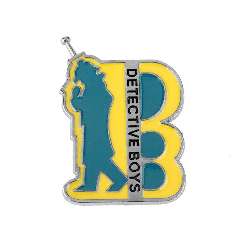 少年侦探团徽章名侦探柯南通讯器胸针胸章钥匙扣项链动漫同款情侣