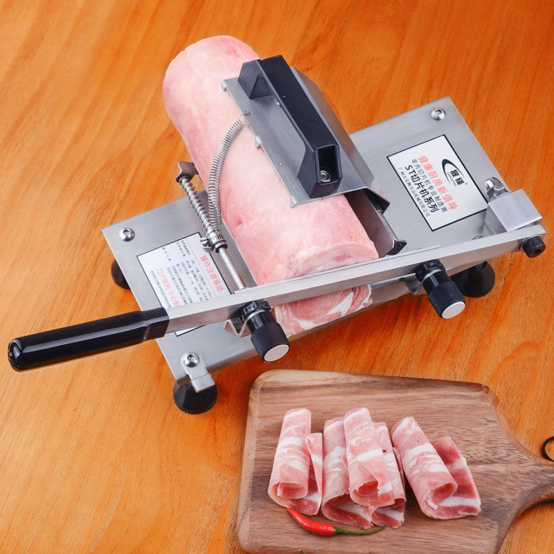 晟锋手动切片机羊肉卷刨片机多功能肥羊肥牛切冻肉片机家用切菜机
