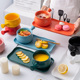 早餐带手柄碗盘子个性创意套装家用北欧网红陶瓷ins可爱日式餐具