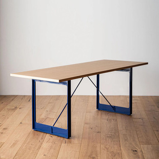 设计师家用书桌写字台原木风老板办公桌工作台日式简约长方形餐桌