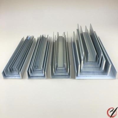 u型铝条边框滑轨固定u形切割夹铝材暗装暗藏玻璃铝合y金槽加工卡