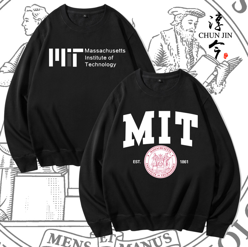 麻省理工学院卫衣外套校服学院派mit男女美国大学留学生衣服外套