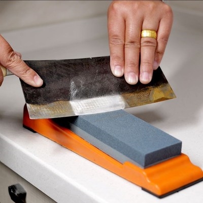 特粗粗磨工业砂轮厨师屠夫专用家用快速开刃菜刀油石磨刀石么刀石