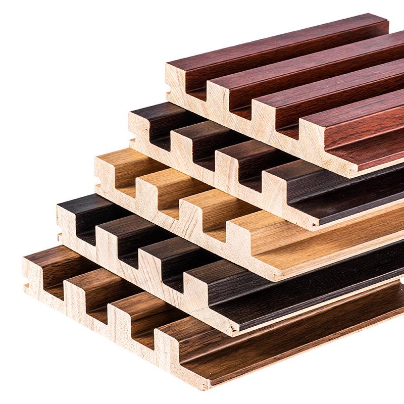 实木小长城格栅板背景墙客厅电视墙装饰板凹凸型生态木隔断护墙板