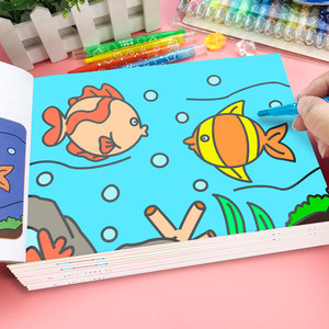 色彩笔绘画书图片