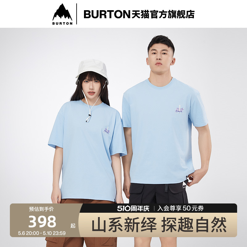 BURTON伯顿官方春夏新品男女YEASAYER板花短袖T恤运动圆领765599