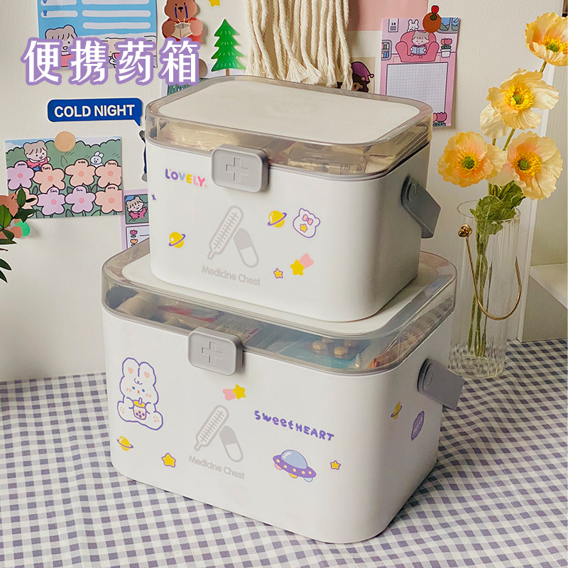 医药箱家用急救药物大收纳盒家庭可爱学生宿舍小型手提便携装药品在类目 收纳整理, 家庭收纳用具, 储物箱, 医药箱中 - 来自Buy2taobao.com提供专业的淘宝代购服务