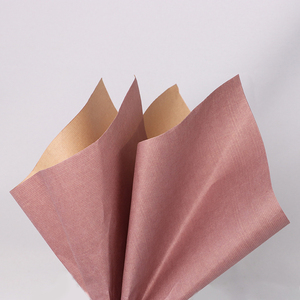 国双色牛皮纸进口牛皮纸花束花艺花店包花材料纸卷筒卷装