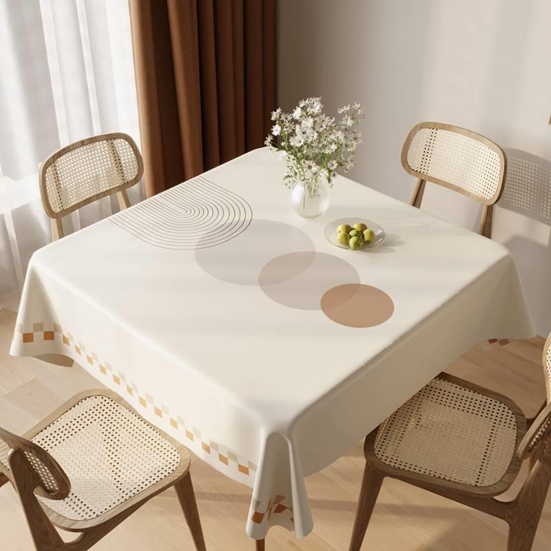 桌布免洗防水防油防烫PVC网红茶几桌布北欧ins风正方形餐桌布