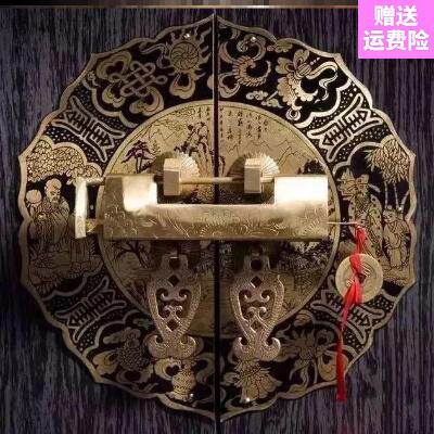 古代密码挂锁锁具影视古董长柄盒子挂锁