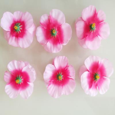 m仿真桃花朵桃花瓣玫瑰花装饰花假花塑料花diy小花朵布花朵仿真花加工