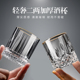 精致二两白酒杯家用套装轻奢高档加厚玻璃2两烈酒杯子100ml一口杯
