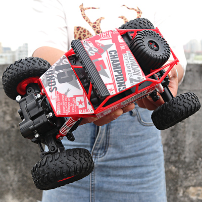 四驱遥控车玩具车高速攀爬大脚爬山越野沙滩男孩充电遥控玩具汽车