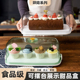 蛋糕卷展示盒重复使用吐司面包瑞士卷保鲜包装盒食品级烘焙工具
