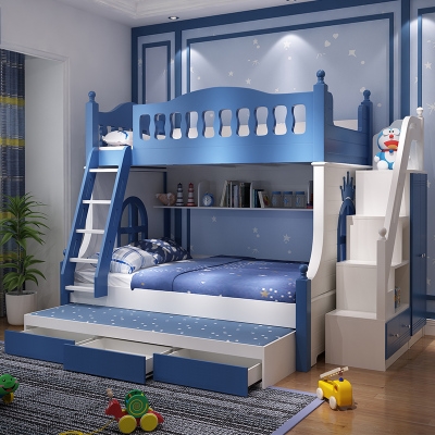 男童房家具组合套装小孩学生青少年儿童房间小户型卧室床书桌衣柜