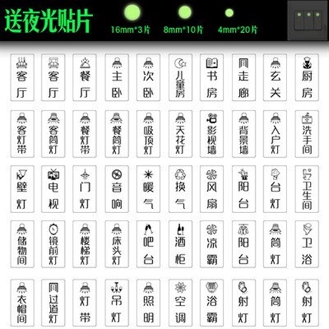 空气开关贴纸图片