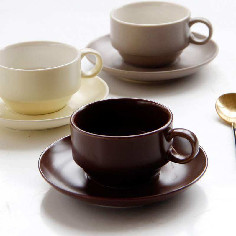 colorespressocoffeecupset100mleuropeanmatteceramice