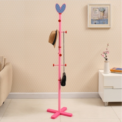 儿童木衣架落地图片