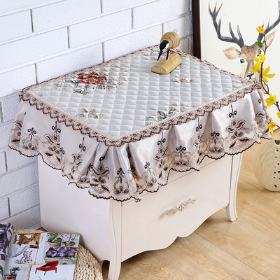 布布防尘床头柜桌布艺老式椅子欧式家用缝纫机罩套套盖圆形长方形