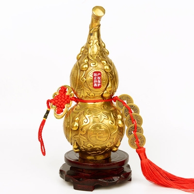 铜葫芦摆件镇宅家居摆设图片